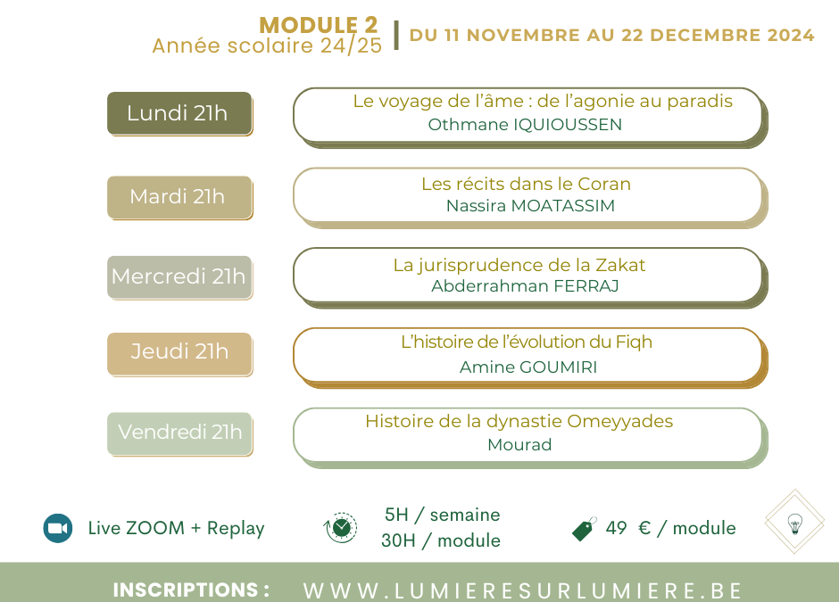 Assises éducatives & spirituelles pour Adultes Module 2