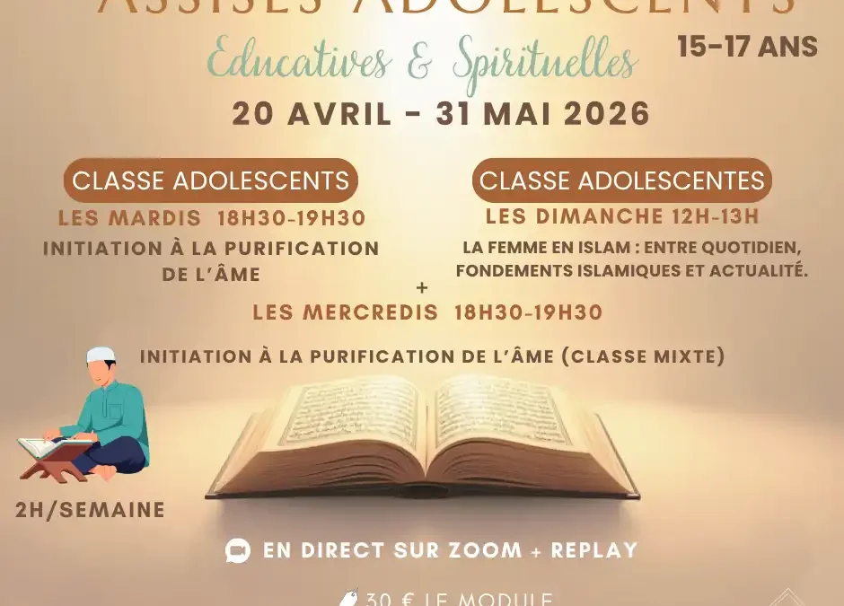 Assises Educatives & Spirituelles Module 4 15-17 Ans